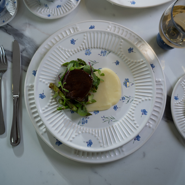 Jogo 6 Pratos Raso Cerâmica Provence 28cm Scalla