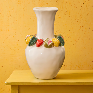 Vaso Salada de Frutas Off White 43x29,5x17cm