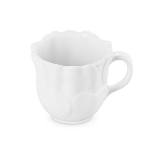 Caneca Cerâmica Anemone Petal Branca 330ml Le Creuset