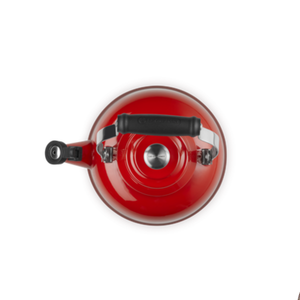 Chaleira Tradicional Com Apito 1,6L Vermelha Pegador Inox Le Creuset