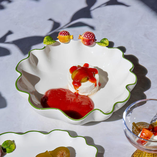 Bowl Decorativo Porcelana Romã 31cm