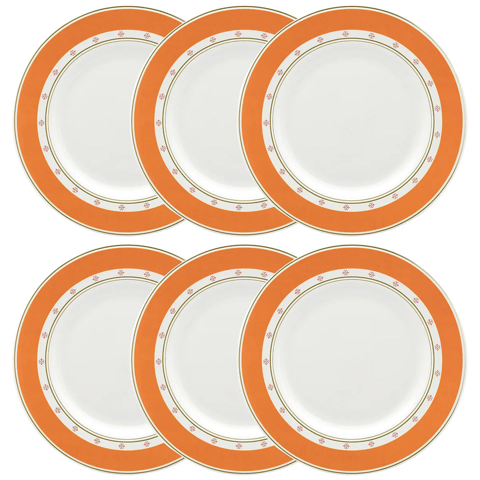 Conjunto com 6 Pratos Rasos Porcelana Colline 27,5cm Strauss