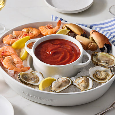 Prato para Aperitivo Cerâmica Signature 34cm Branco Le Creuset