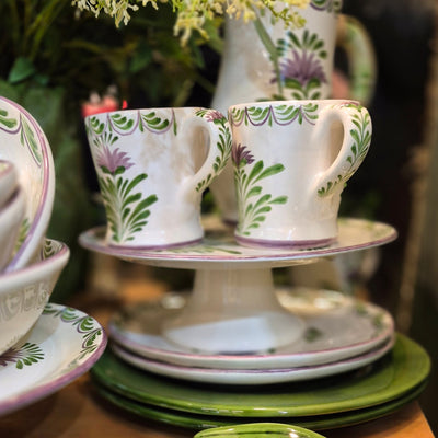 Caneca Mug Ornamental Flor de Alcachofra