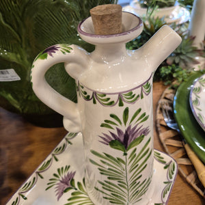 Galheta para Azeite Grande Flor de Alcachofra