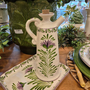 Galheta para Azeite Grande Flor de Alcachofra