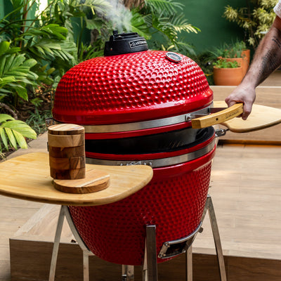 Churrasqueira Kamado Vermelha Artemano Max 27 Polegadas