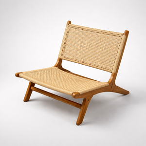 Poltrona Teak Rattan Bahali 64x73x68cm