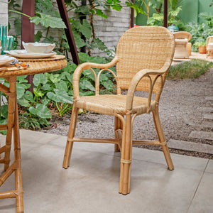 Cadeira Bistro Anyam Rattan Bahali 53x58x92cm