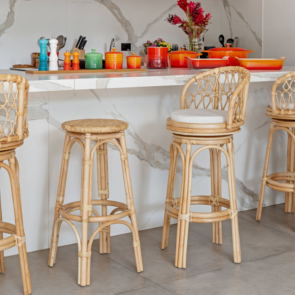 Banco Mandola Rattan Bahali 37x80cm