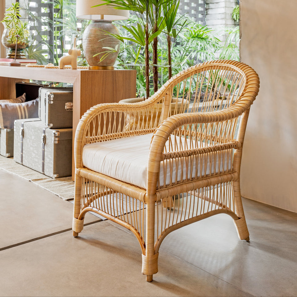 Poltrona Core Rattan Bahali 78x77x65cm