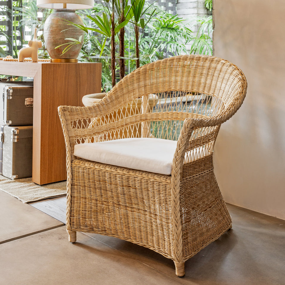 Poltrona Anyan Rattan Bahali 75x75x87cm
