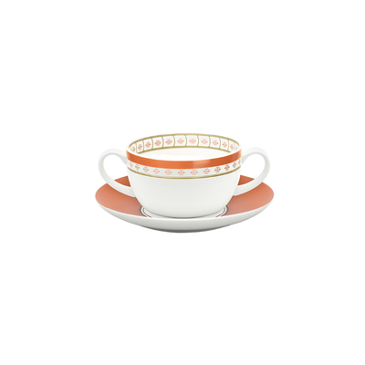 Conjunto com 6 Tigelas Consommé com Pires Colline 350ml Strauss