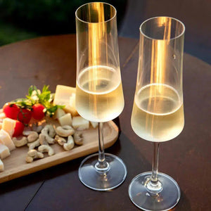 Kit com 6 Taças para Espumante em Cristal Pleasure Sommelier 210ml
