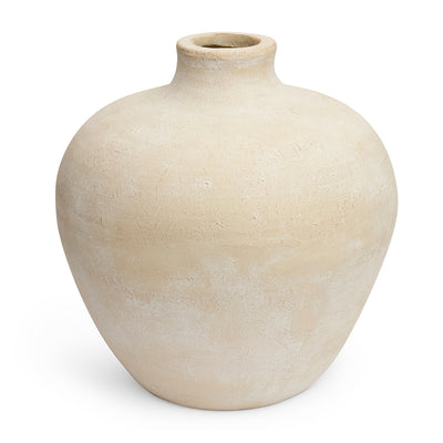 Vaso Fibra de Vidro Bege 40,5x40cm Mart