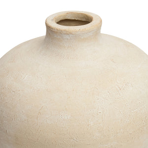 Vaso Fibra de Vidro Bege 40,5x40cm Mart