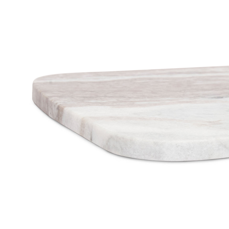 Tábua Mármore Branco Orgânica 35,5cm Mart