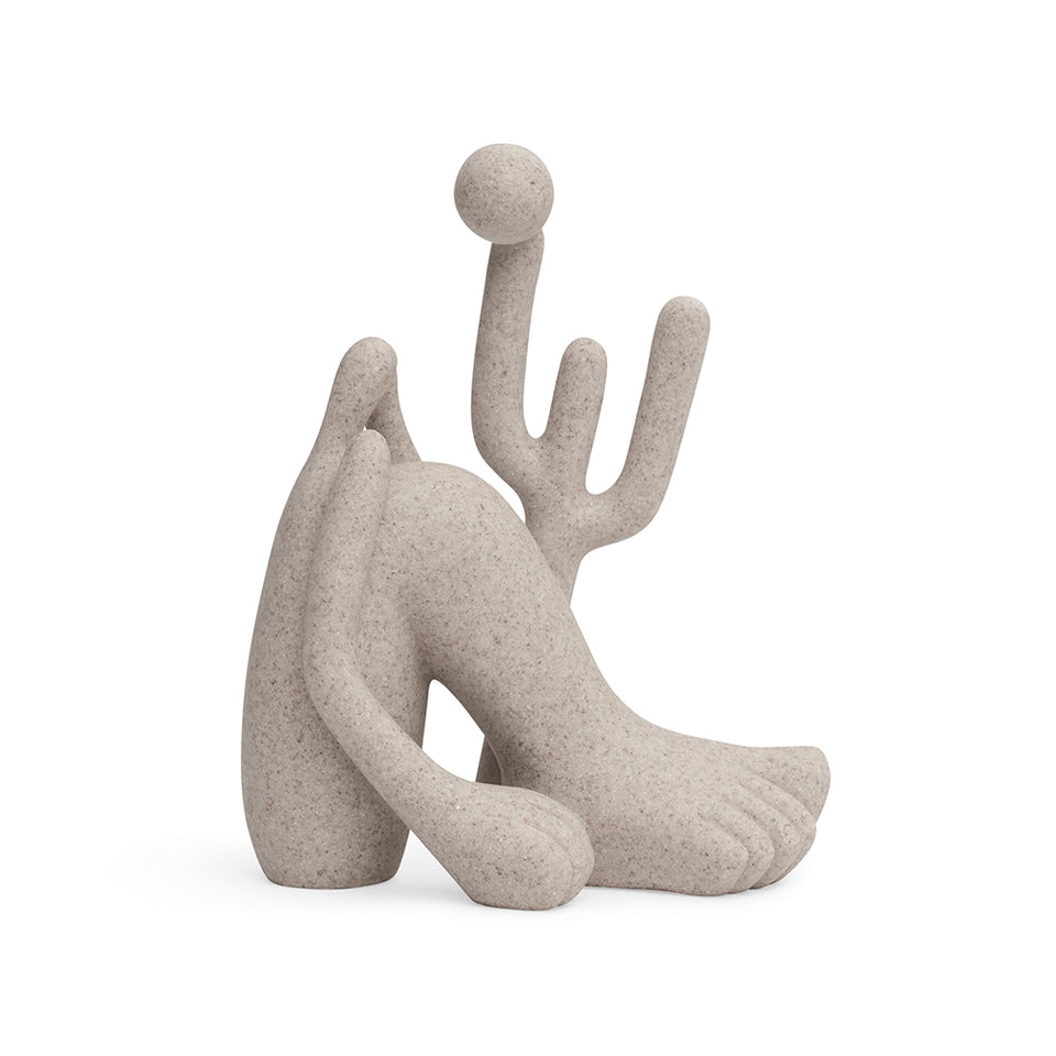 Escultura Abapuru em Poliresina Areia Mart 17,5x14x7cm