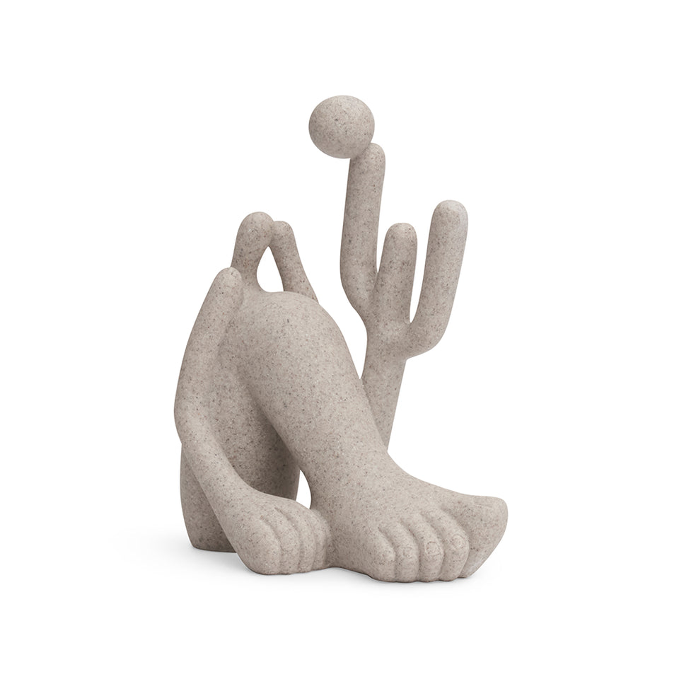 Escultura Abapuru em Poliresina Areia Mart 17,5x14x7cm