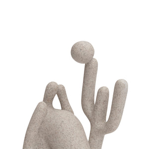 Escultura Abapuru em Poliresina Areia Mart 17,5x14x7cm