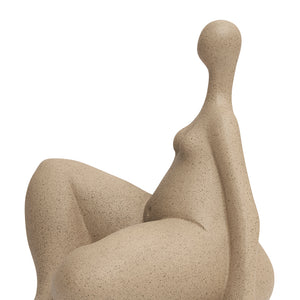 Escultura Mulher em Poliresina Areia Mart 19,5x14x15cm