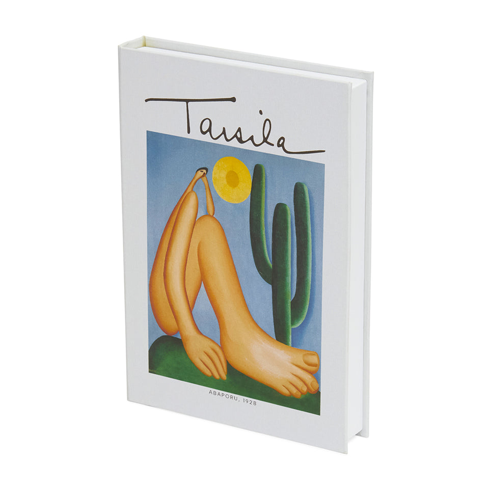 Livro Caixa Abaporu  MDF e Canvas Pequeno 28cm Mart