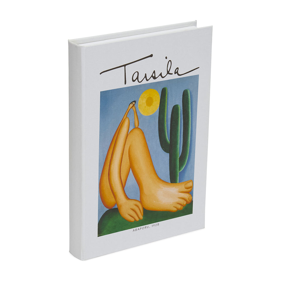 Livro Caixa Abaporu  MDF e Canvas Pequeno 28cm Mart