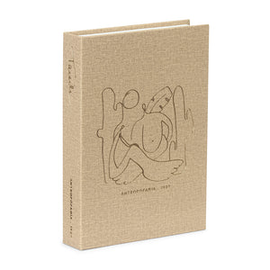 Livro Caixa Antropofagia Bege MDF e PU 25x18x4cm Mart