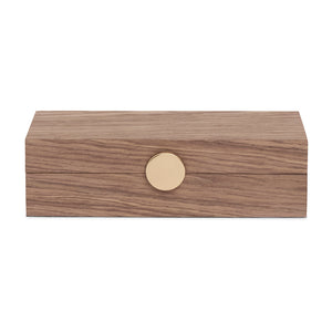 Caixa em MDF Laminado Média Marrom 7x25x12,5cm Mart