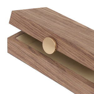 Caixa em MDF Laminado Média Marrom 7x25x12,5cm Mart