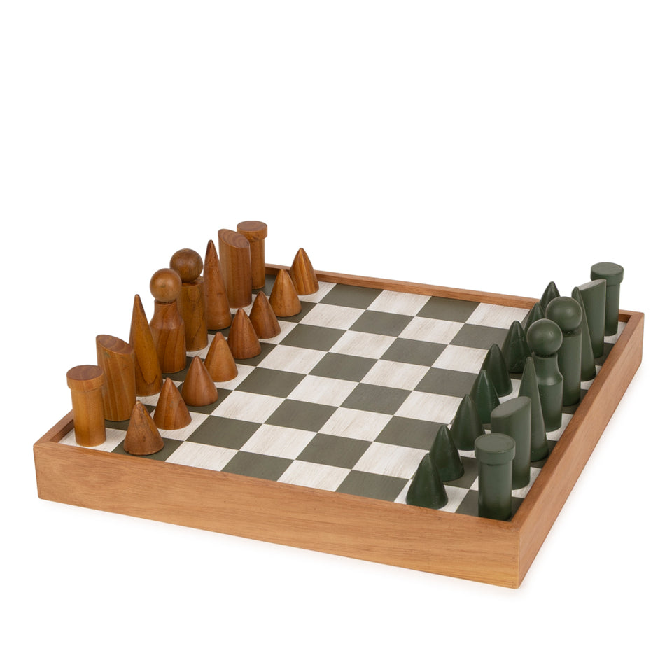 Jogo de Xadrez em Madeira Mart