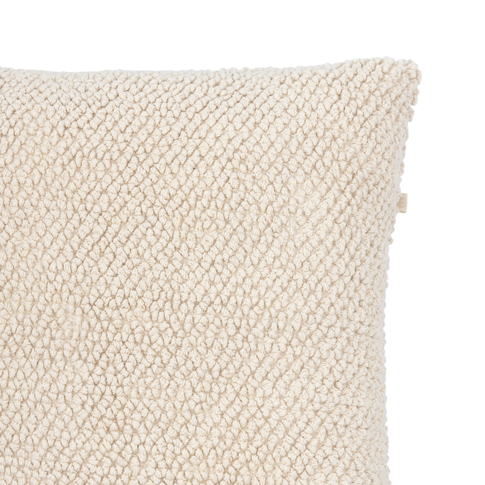 Almofada em Algodão Bouclé Bege 48x48cm Mart