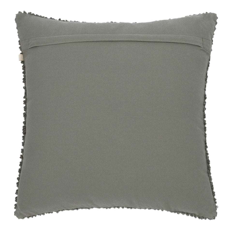 Almofada em Algodão Bouclé Verde 48x48cm Mart