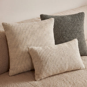Almofada em Algodão Bouclé Bege 48x48cm Mart