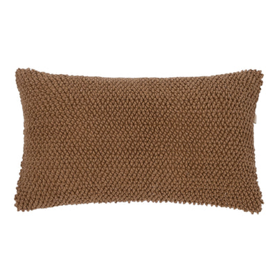 Almofada em Algodão Bouclé Marrom 28x48cm Mart