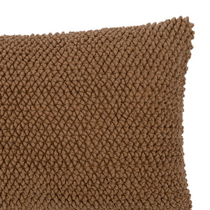 Almofada em Algodão Bouclé Marrom 28x48cm Mart