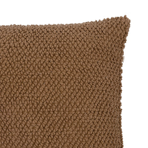 Almofada em Algodão Bouclé Marrom 48x48cm Mart