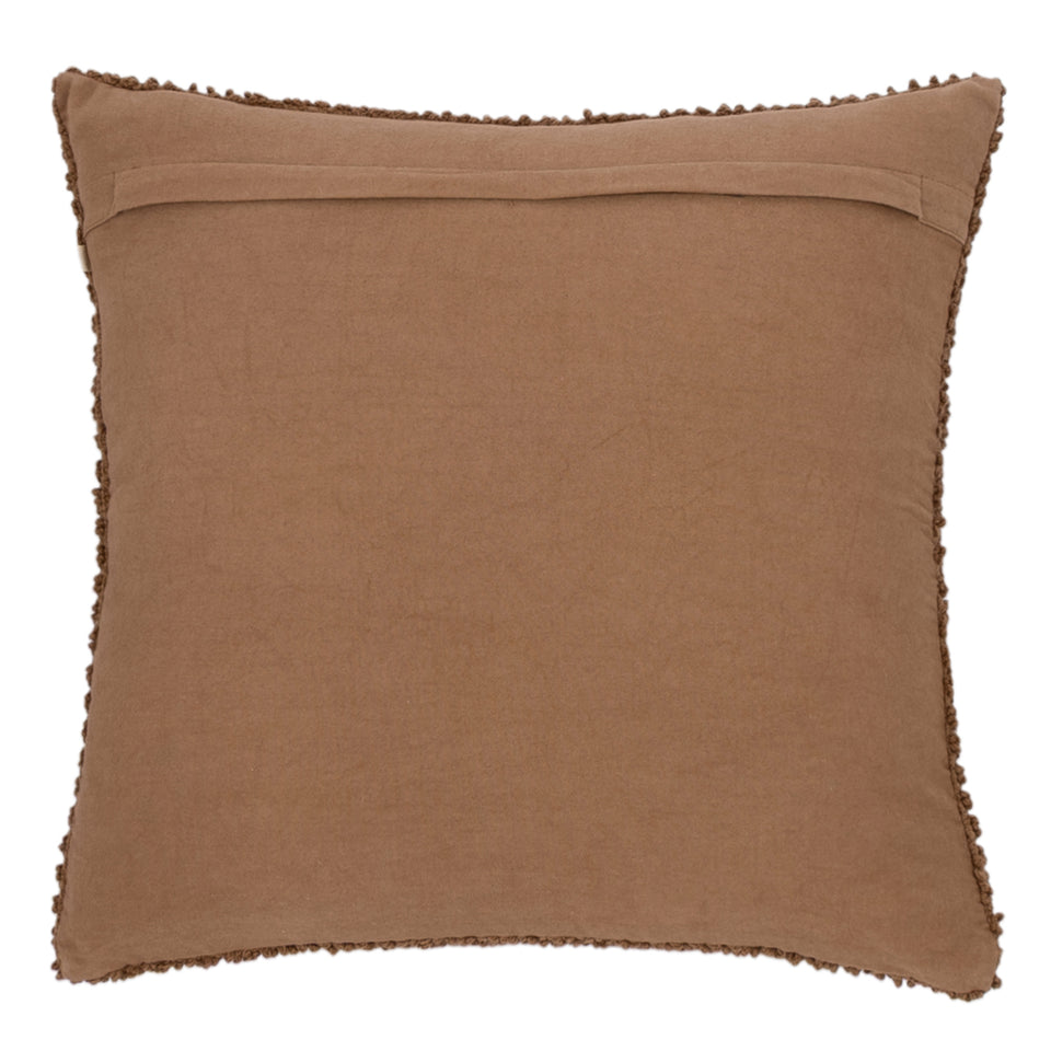Almofada em Algodão Bouclé Marrom 48x48cm Mart
