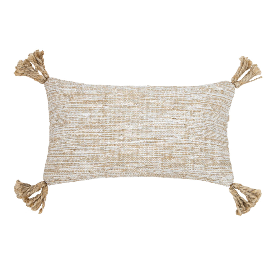 Almofada em Algodão Tassel em Juta 28x48cm Mart