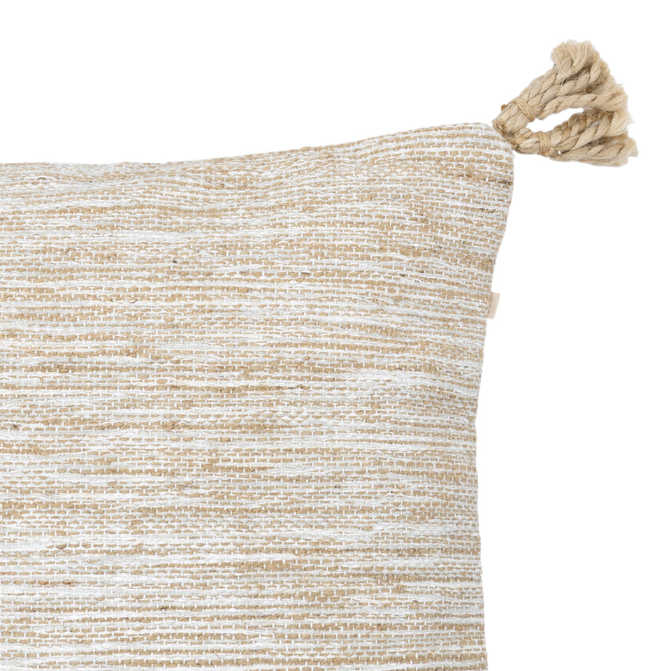 Almofada em Algodão Tassel em Juta 48x48cm Mart