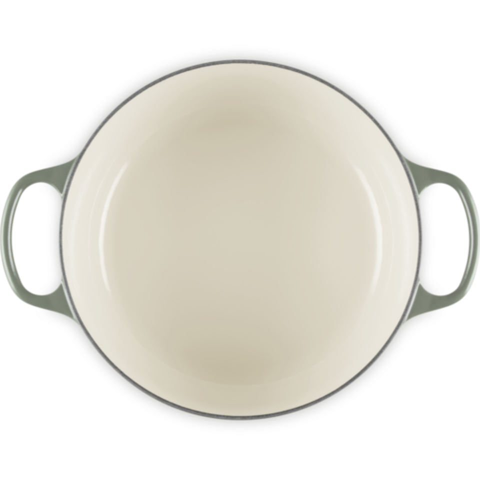 Panela Le Creuset Redonda Signature Thyme com Pegador Light Gold 5,3L 26cm