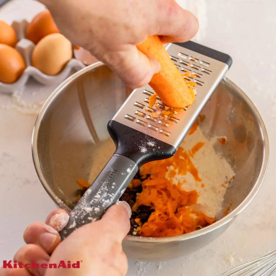Ralador Zester Grosso Raspas Inox Cozinha Cinza KitchenAid