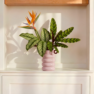 Vaso Cerâmica Loop Rosa 22,5x18x29cm