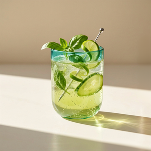 Jogo de 6 Copos Orilla Vidro Verde 480ml