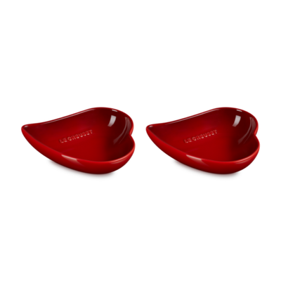 Kit 2 Pratos Coração Sphere Petal Vermelho 16cm Le Creuset