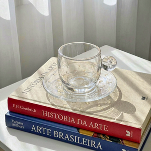 PRÉ-VENDA: Jogo de 6 Xícaras de Café Vidro Incolor Linha Sintonia 120ml