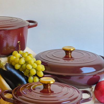 Caçarola Buffet Signature Rhone com Pegador Dourado 3,5L 30cm Le Creuset