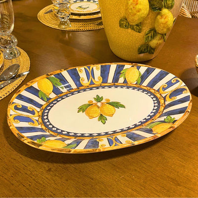 Travessa Média Cerâmica Taormina 39cm Maison Blanche