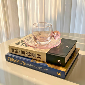 PRÉ-VENDA: Jogo de 6 Xícaras de Café Vidro Pink Linha Sintonia 120ml