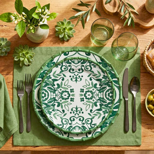 Sousplat Cerâmica Dolce Mare Verde 34,5cm Maison Blanche